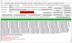 Screenshot of the BK7231 Easy UART Flasher program with a “CRC mismatch!” error message.