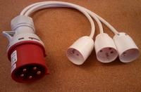 Przejściówka 400V na 230V - instalacja czteroprzewodowa