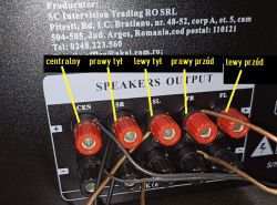 Jak podłączyć Amplituner Akai As-110ra-320 i Subwoofer Trust 2.1 Sp-3680 do TV Samsung UE40F5000AW?