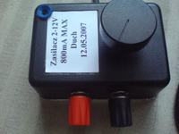 Zasilacz regulowany 2-12V 800mA by Duch
