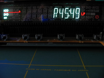 Nagrywarka Panasonic DMR-EH50 - umierający wyświetlacz?