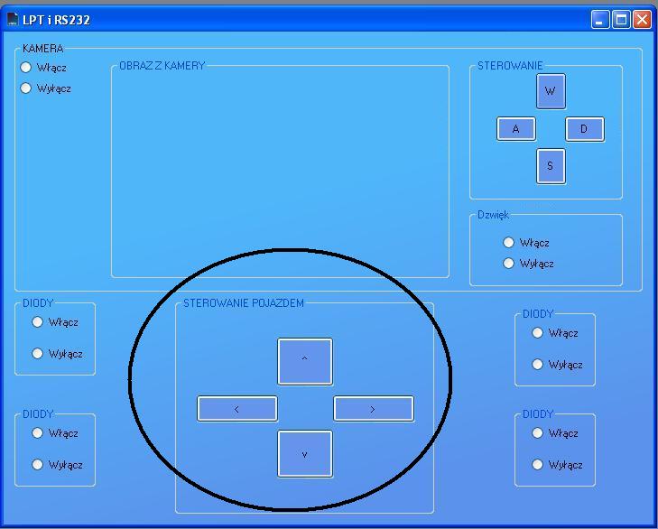 Sterowanie pojazdem przez LPT w Visual Basic 2005 - dodatkowe wyjścia?