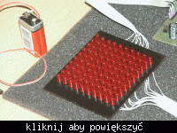 Jak zaprogramować matrycę LED 10x10 z atmega8 w C lub Bascom?