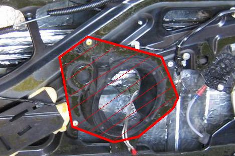 PEUGEOT 206 dystanse przy mocowaniu Car Audio