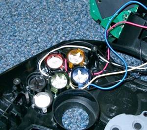 Modyfikacja XBOX'a - diody LED dla joysticków - część II