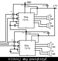 Wzmacniacz na 2x TDA7375 w mostku - projekt płytki i szumy Wzmacniacz na 2x TDA7375 w mostku - projekt płytki i szumy