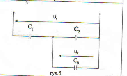 Obliczanie pojemności C1 i C2 w dzielniku napięcia przy U1=30kV