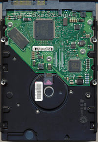 Lokalizacja transila w dysku Seagate ST3120827AS po uszkodzeniu elektroniki