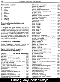 schemat instalacji elektrycznej VECTRA B 1.7 TD - ISUZU