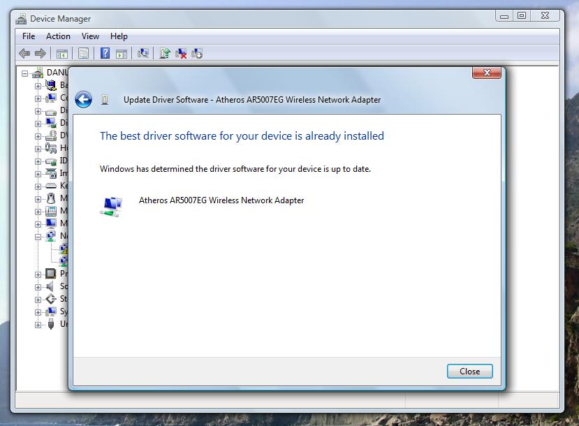 atheros ar5007eg wireless network adapter driver update