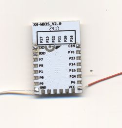 XH-WB3S electronic module with labeled pins.