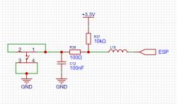 How to protect ESP micro-switch inputs from ESD in a foil design? How to protect ESP micro-switch inputs from ESD in a foil design?