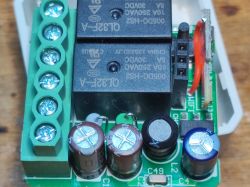 Interior of the New QS-WIFI-ECC02 Shutter Controller Interior of a shutter controller with a WiFi module and electronic components