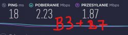 Huawei B818 + CyberTech antena zewnętrzna: Słaby sygnał na pasmach B3 i B1 - Orange
