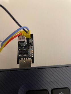 BL602 Module with Wiring BL602 module with connected wires.