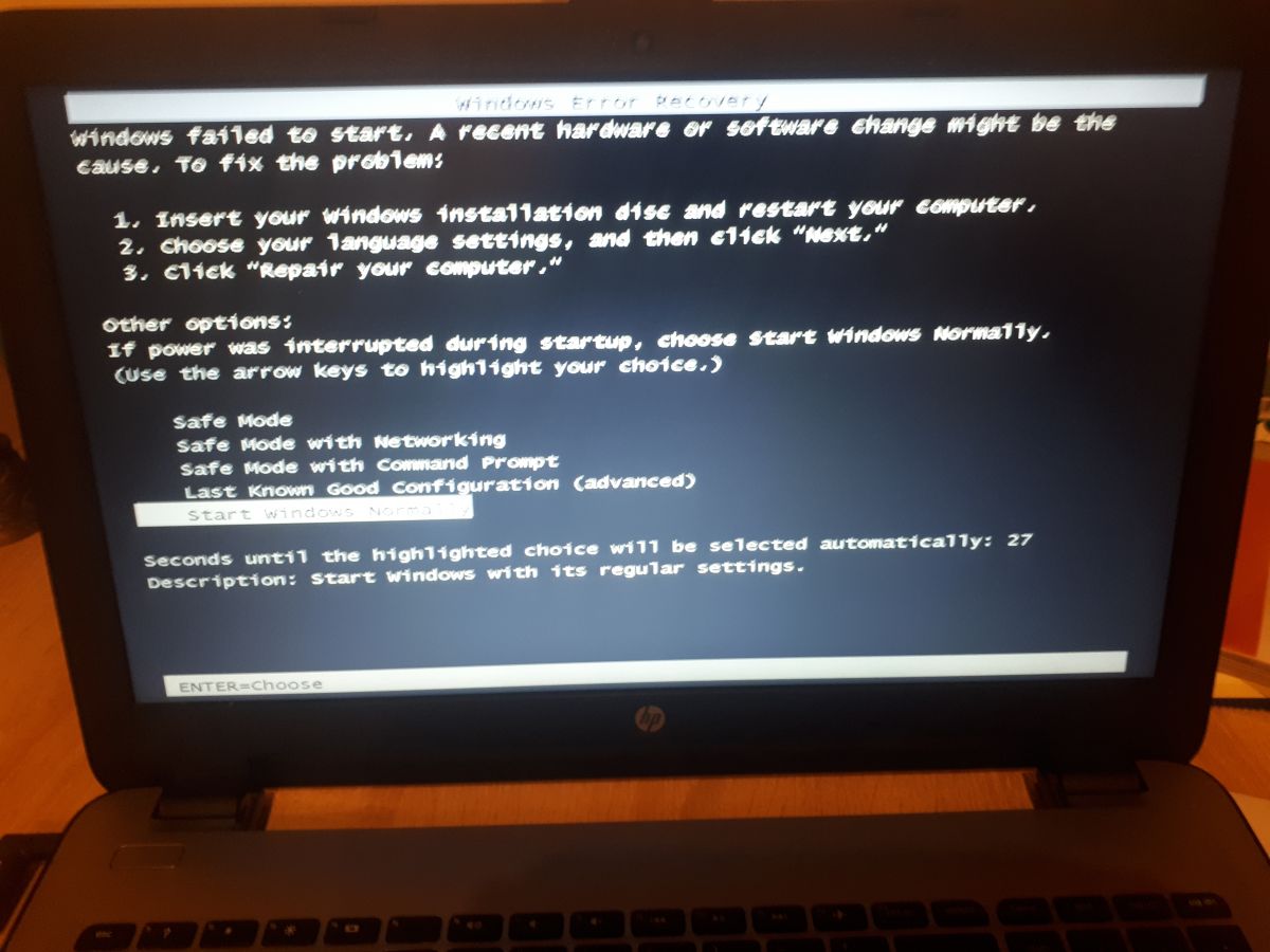 Instalacja Windows 7 na laptopie HP z Win10 problem z uruchomieniem