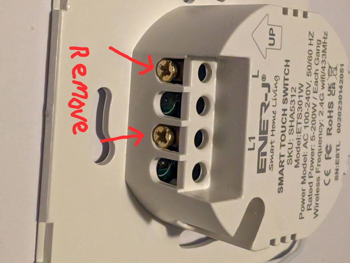 Teardown & Flashing Guide for Ener-J Tuya Touch Switch Models 