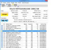 Proszę o analizę SMART dysku Hitachi HDT721010SLA360 1GB