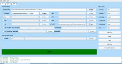 Screenshot of a microcontroller programming application with filled configuration fields.