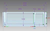 2-leaf gate with wicket function - different wing speeds - what drive ?? 2-leaf gate with wicket function - different wing speeds - what drive ??