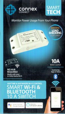 Packaging of Connex Connect Smart Wi-Fi and Bluetooth Switch.