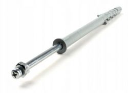 Mounting dowel for a camera on a white background.