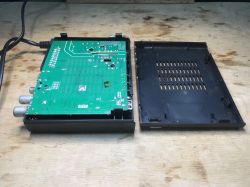 Interior of the Comsat TE 1050 HD tuner, firmware ripping, Flash memory partition format