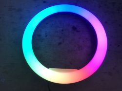Lampa pierścieniowa LED USB RGBCW - budowa, wnętrze, naprawa