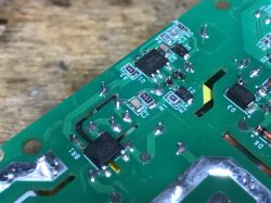 Printed Circuit Board of WS-05H1 Module Printed circuit board with electronic components on WS-05H1 module.