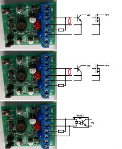 Diagramy pokazujące różne sposoby łączenia komponentów elektronicznych na płytce drukowanej.