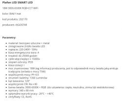 Plafon RGBCW na MXCHIP EMW3072 - Aigostar Smart 18872 18W RGB+CCT Plafon RGBCW na MXCHIP EMW3072 - Aigostar Smart 18872 18W RGB+CCT