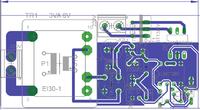 Eagle - projekt termostatu 1N4148 - płytka i schemat