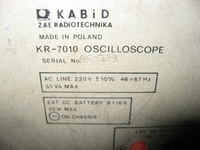 Oscyloskop Kabid KR-7010 co mogło paść?