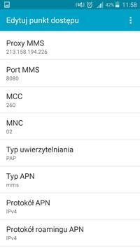 Samsung Galaxy Grand Prime T-Mobile - MMS tylko przy włączonej transmisji danych