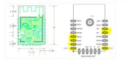 WB3S module diagram with highlighted soldering points.