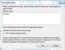 Jak zainicjować dysk zewnętrzny 1000GB po upadku, aby odzyskać dane.