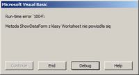Excel 2010 - Odblokowanie zabezpieczeń arkusza dla okna Formularza