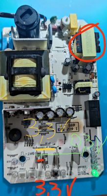 Ładowarka Bosch GAL 18V-160C - Identyfikacja nadpalonego rezystora smd.