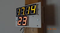 Duży zegarek Led 2.3" z termometrem