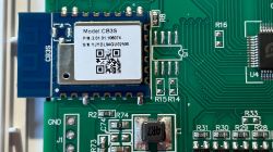 CB3S Module on PCB Close-up of CB3S module on a circuit board.
