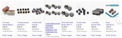 Screenshot showing various micro switches and buttons available on shopping platforms.