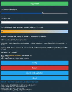 Tasmota replacement for BL602, programming, pairing with Home Assistant, now with OTA working!