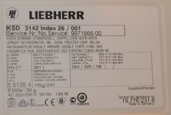 Liebherr KSD 3142 - chłodziarka chłodzi, zamrażarka nie mrozi