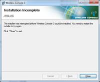 Asus K55VD - Instalacja Wireless Console 3 na Windows 7 nieudana, co zrobić?