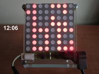 Zegar / termometr z matrycą LED 8x8
