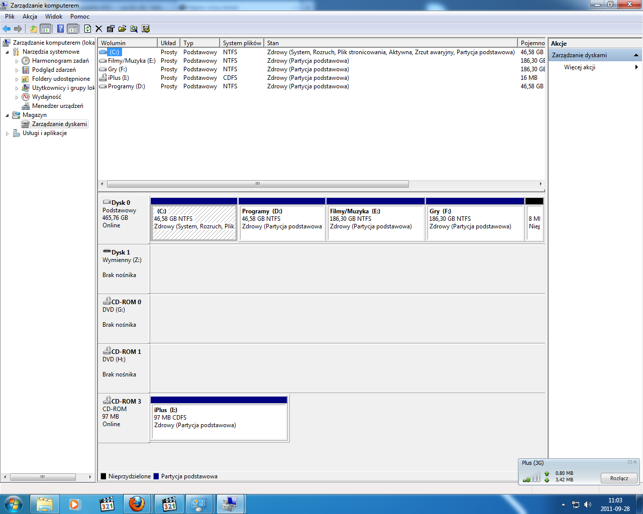 Dysk ATA Samsung SP1203N niewidoczny w Windows 7 mimo wykrycia w menadżerze urządzeń