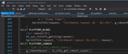 Screenshot from Visual Studio showing source code for the BL602 platform.