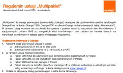 Internet w UE przy pakiecie "Multipakiet 2GB"