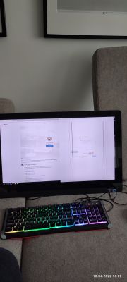 Dell XPS 2710 problem z ekranem - na połowie ekranu dochodzi do zakłóceń.