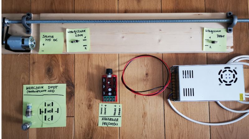 Szukam schematu dla przelącznika zatrzaskowego ON OFF ON do projektu szafy